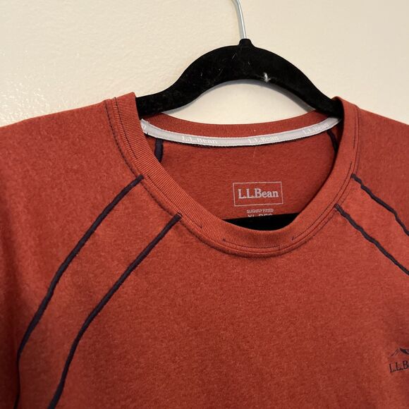 Men's L.L.Bean Quick-Dry Trail Tee Short-Sleeve, Burnt Orange- XL Reg - Picture 5 of 10